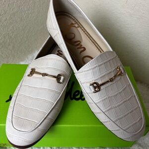 Sam Edelman Loraine Ivory Croc Loafers Women's Size: 7 | IT 37 NEW